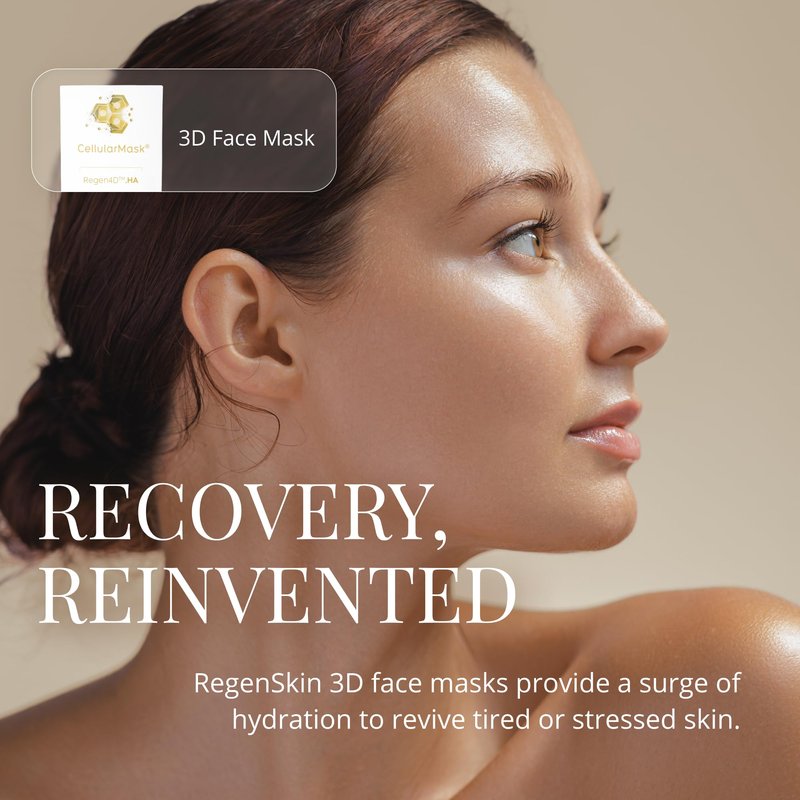 Regen4D New and Improved Cellural Hydrating Mask, Anti Aging Face And Neck Sheet Mask