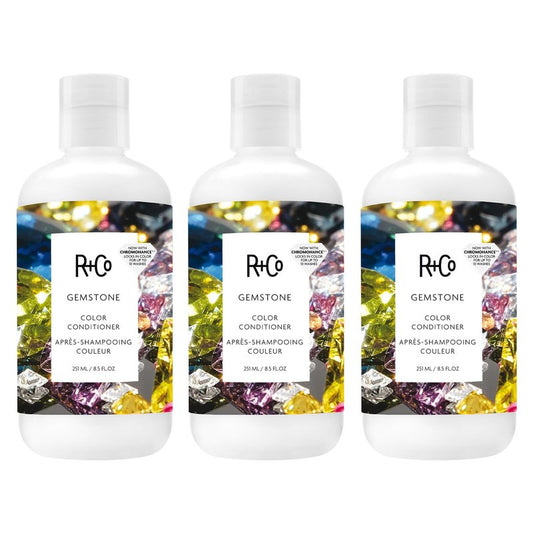 R+Co GEMSTONE Color Conditioner – 3 Pack, Color-Enhancing & Protecting Conditioner, Hydrates & Strengthens, All Hair Types