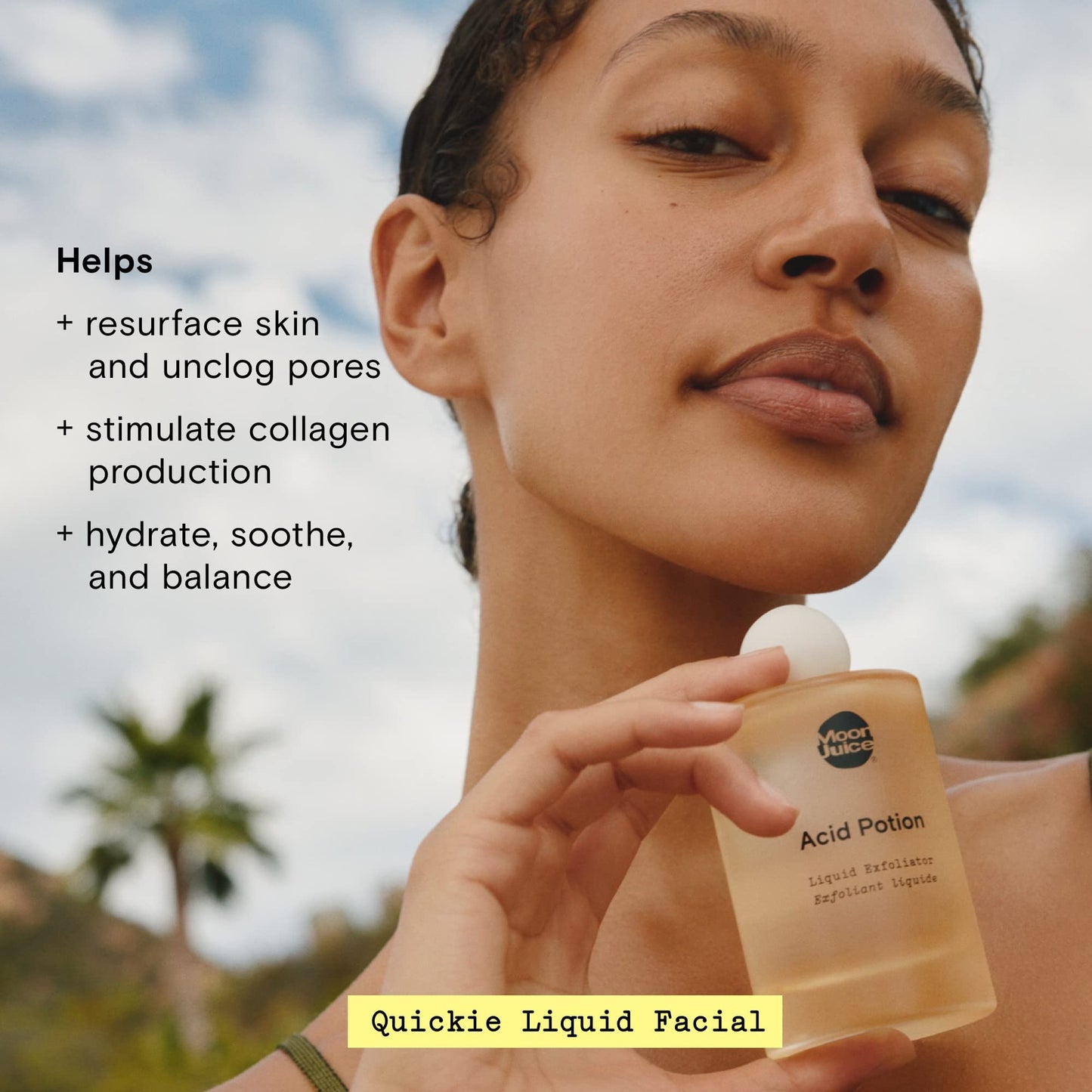 Moon Juice, Acid Potion Liquid Exfoliator, 25% AHA BHA + Niacinamide, 3.3oz