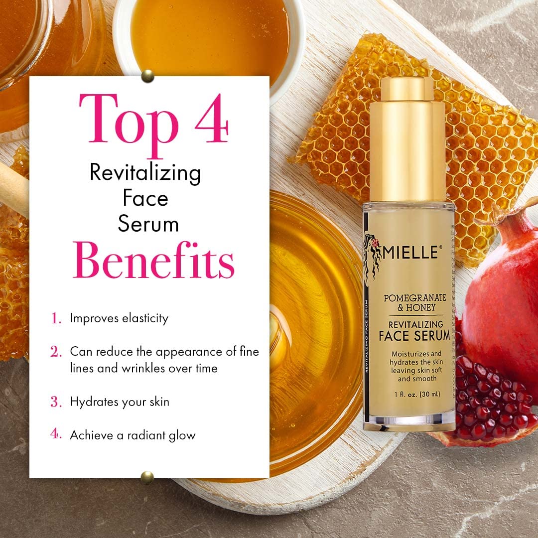MIELLE Mielle pomegranate & honey revitalizing face serum, 1 Fl Ounce