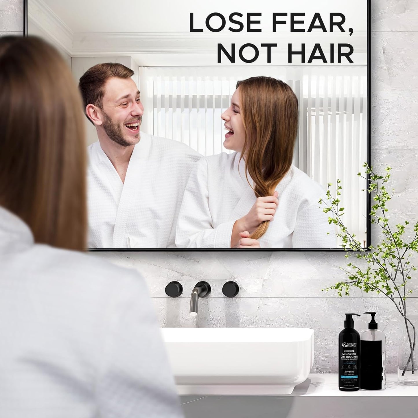 Minoxidil & Biotin Shampoo for Hair Growth - Caffeine, Castor Oil & Onion Infused | DHT Blocker for Thicker, Healthier Hair