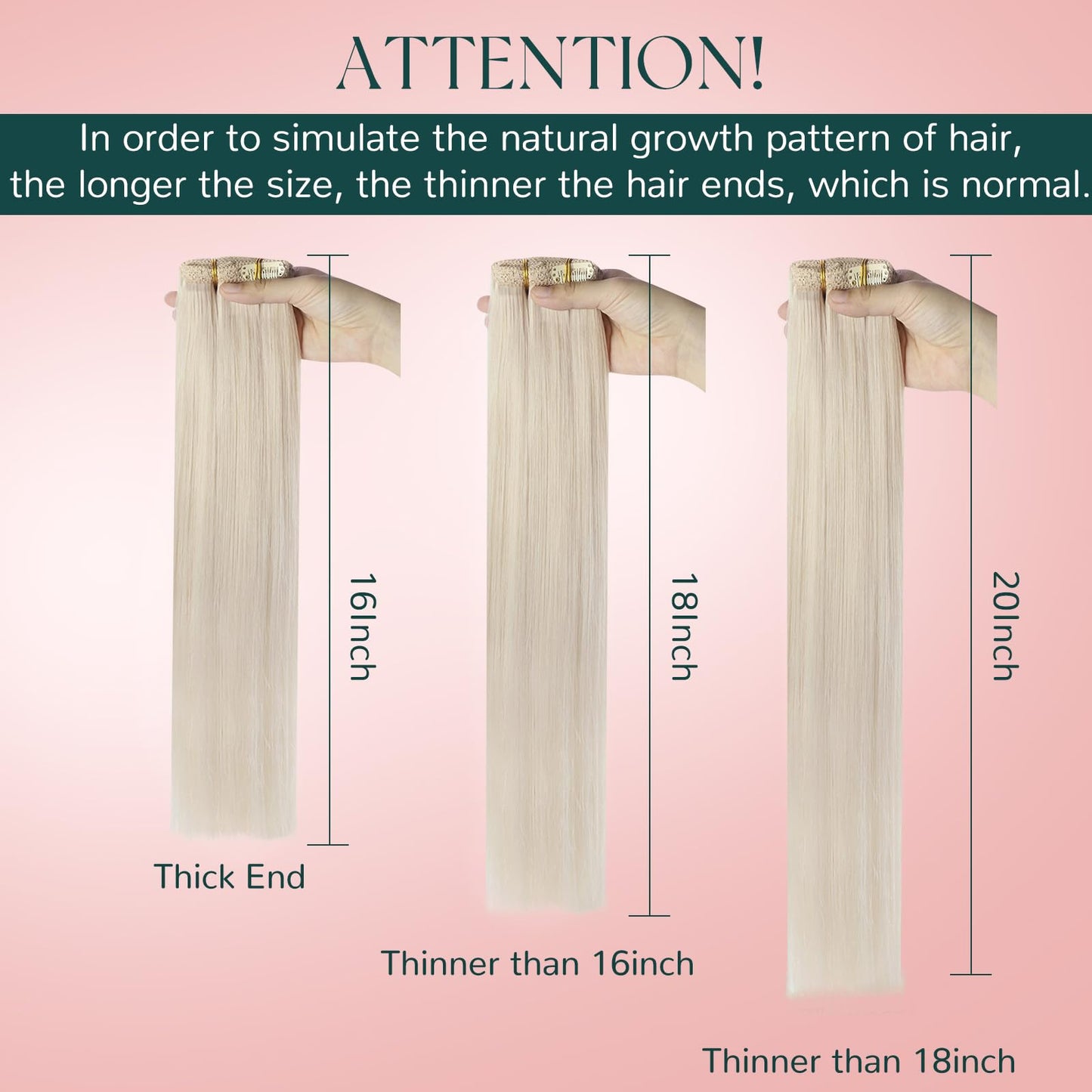 Easyouth Blonde Clip in Hair Extensions Real Human Hair Clip in Extensions White Blonde Soft and Smooth Clips in Extensions Remy Hair Ease of Use 14 Inch 85G 5Pcs