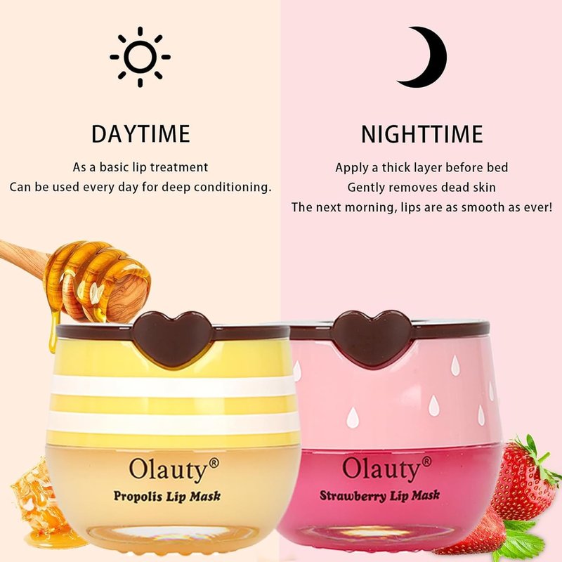 Bee Lip Balm Set - 9 PCS Honey Pot Moisturizing Lip Mask | Perfect Gift for Mother's Day, Birthdays & Teachers