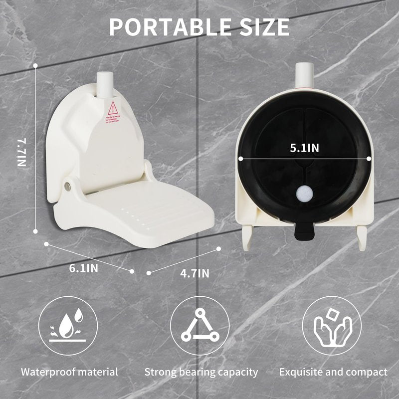 youmtool Shower Foot Rest for Shaving Legs, Suitable for RV Bathroom, Easy to Carry While Traveling