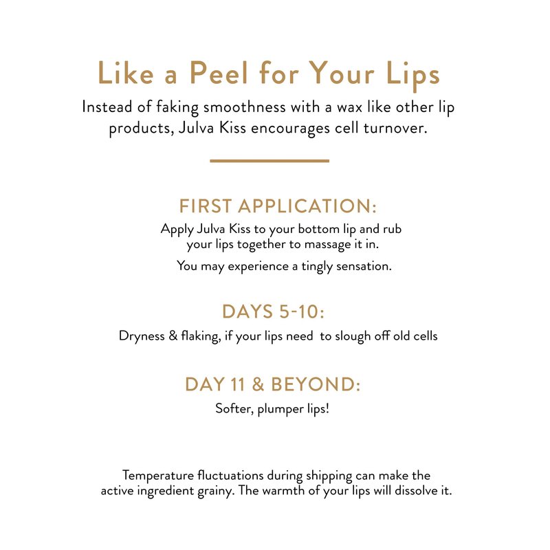 Julva Kiss Lip Renewal Complex by Dr. Anna Cabeca – Botanical Lip Hydrator for Smoothness, Comfort & Daily Confidence – 0.3 oz