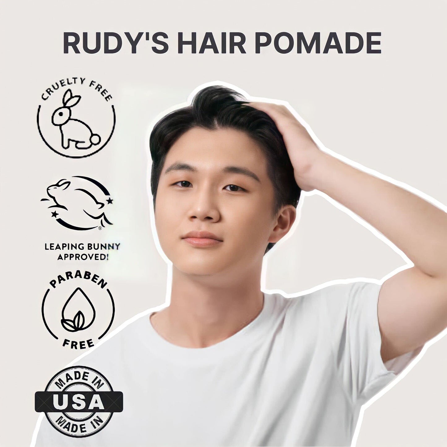 Rudy's Shine Pomade - Frizz Control with Medium Hold, Non-Greasy - for Curly or Textured Hair (2.2 oz)
