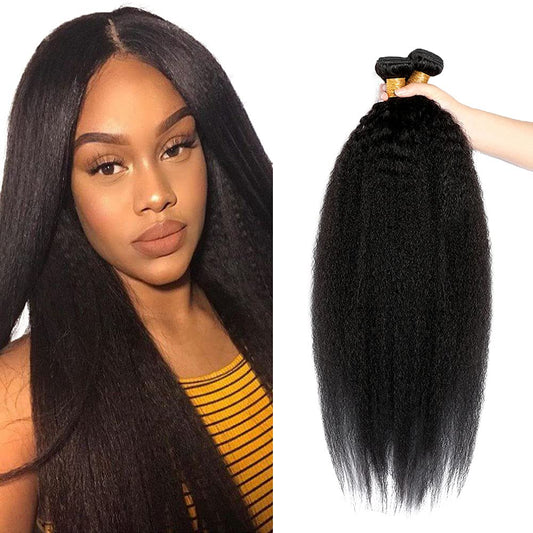 Straight Human Hair Bundles 22 24 26 Inch 3 Bundles/150g Double Weft Natural Black Color Straight Bundles Human Hair Weave For Black Women