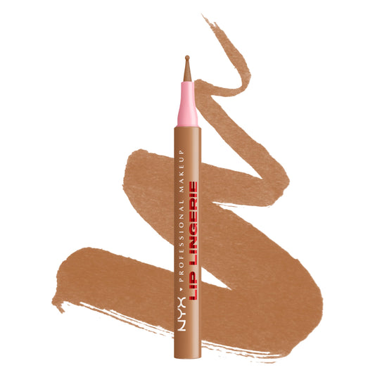 NYX PROFESSIONAL MAKEUP Lip Lingerie Liner Stain, Seamless Make Up with All-Day Color, Waterproof Lip Stain Finish - Tease U Later (Cool Nude)