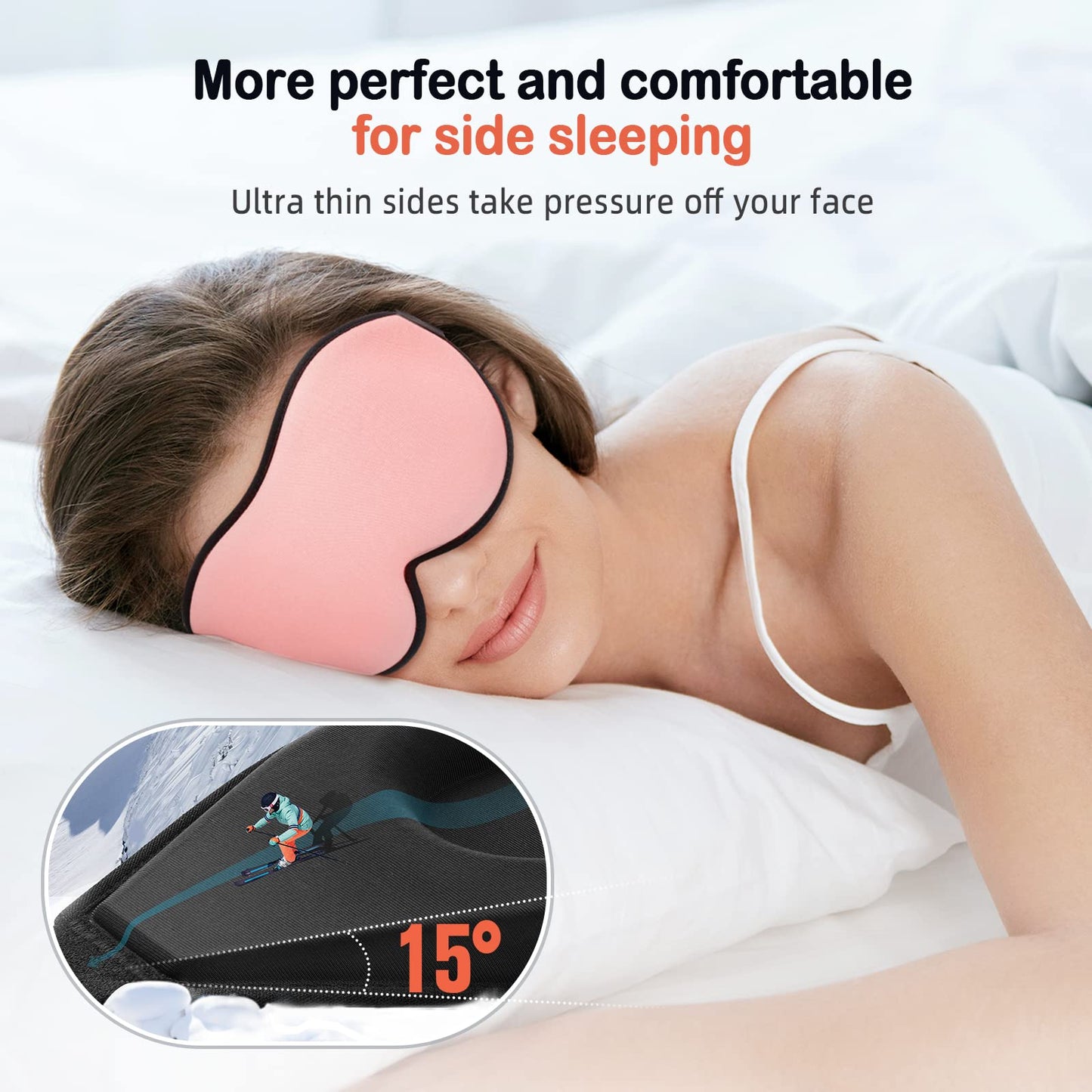 Sleep mask Pink and Black
