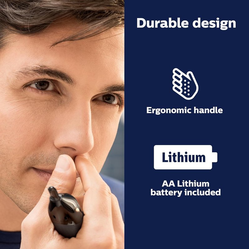 Philips Nose Trimmer 5000 - Precision Trimming Kit for Nose, Ears & Eyebrows | Model NT5600/62
