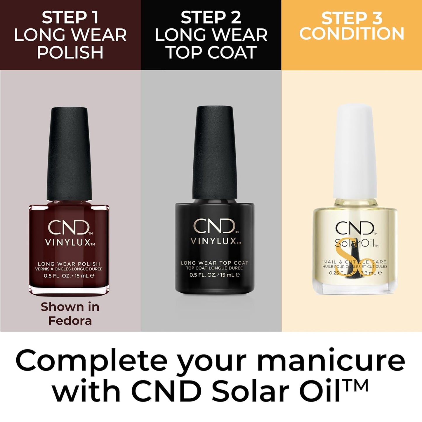 CND Vinylux Gray Nail Polish - Longwear Gel-Like Shine & Chip Resistant | 0.5 Fl Oz