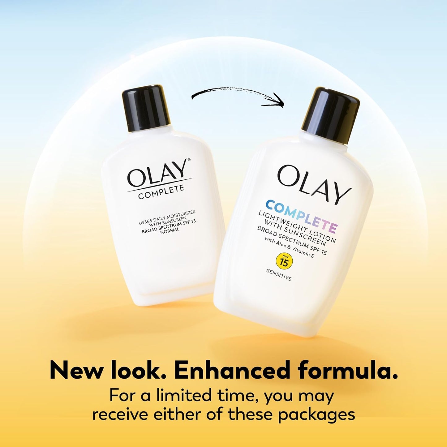 Olay Complete Moisturizer Lotion with SPF 15 - Sensitive Skin, 6 oz Each | 2-Pack