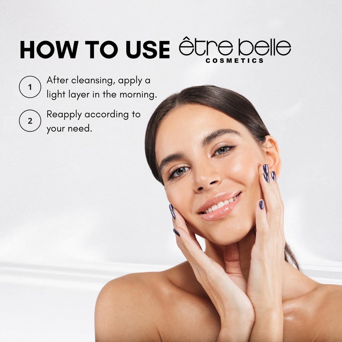 être belle Cosmetics Hyaluronic Tinted Moisturizing Cream, Skin Care for Women with Hyaluronic Acid, Vitamin E & Grape Seed Oil, Long Lasting, Natural Coverage, for All Skin Types, 30 mL