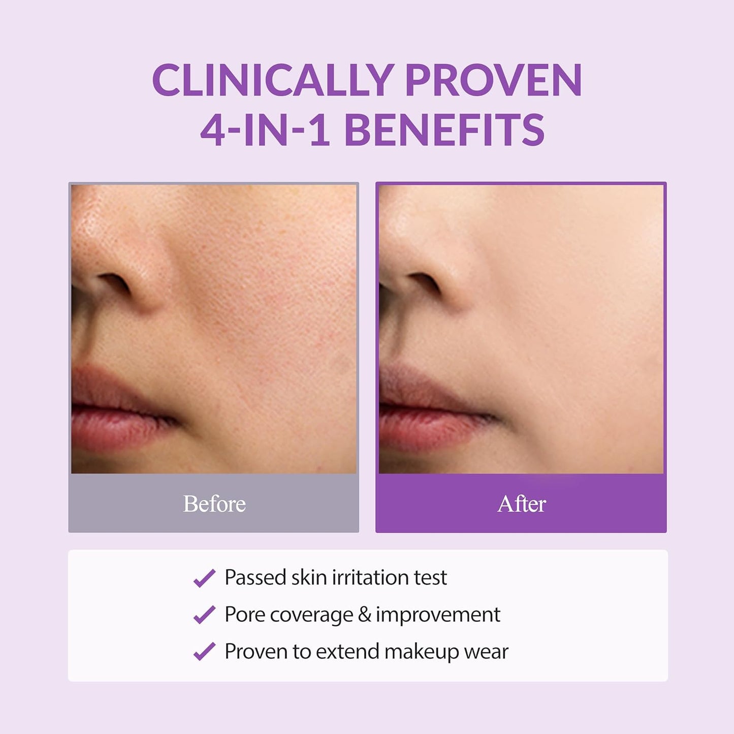 Lavender Pore Primer - Orange Skin Delete Korean Makeup | 30g (1.06 oz)