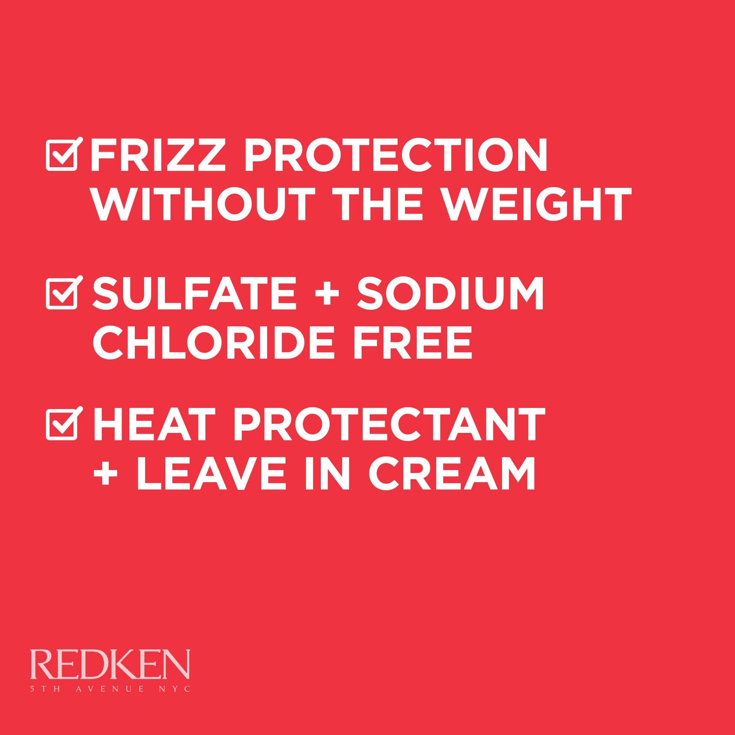 Redken Frizz Dismiss Rebel Tame Heat Protective Leave-In Cream | For Frizzy Hair | Protects Hair Against Frizz | Sulfate Free | 1 Fl Oz