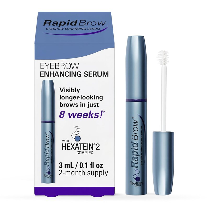 rapidBrow Eyebrow Enhancing Serum - Hydrating Formula for Thicker Brows with Hexatein 2 Complex | 3 mL
