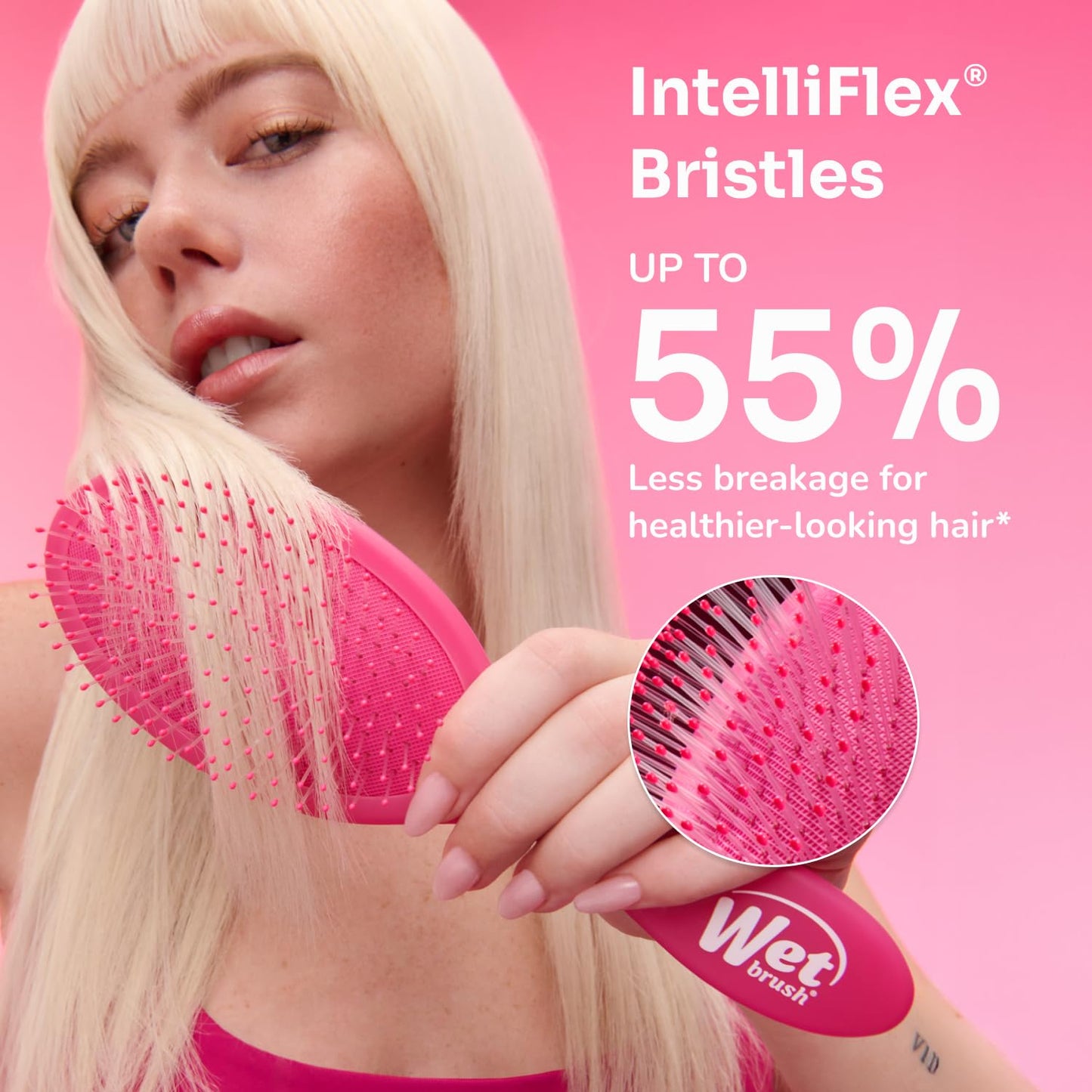 Wet Brush Paddle Detangler Hair Brush, Elemental Blue, Ultra-Soft IntelliFlex Bristles with AquaVent Design, Great For Treatment & Mask Application, Women, Men, Wet, Dry and Damaged Hair