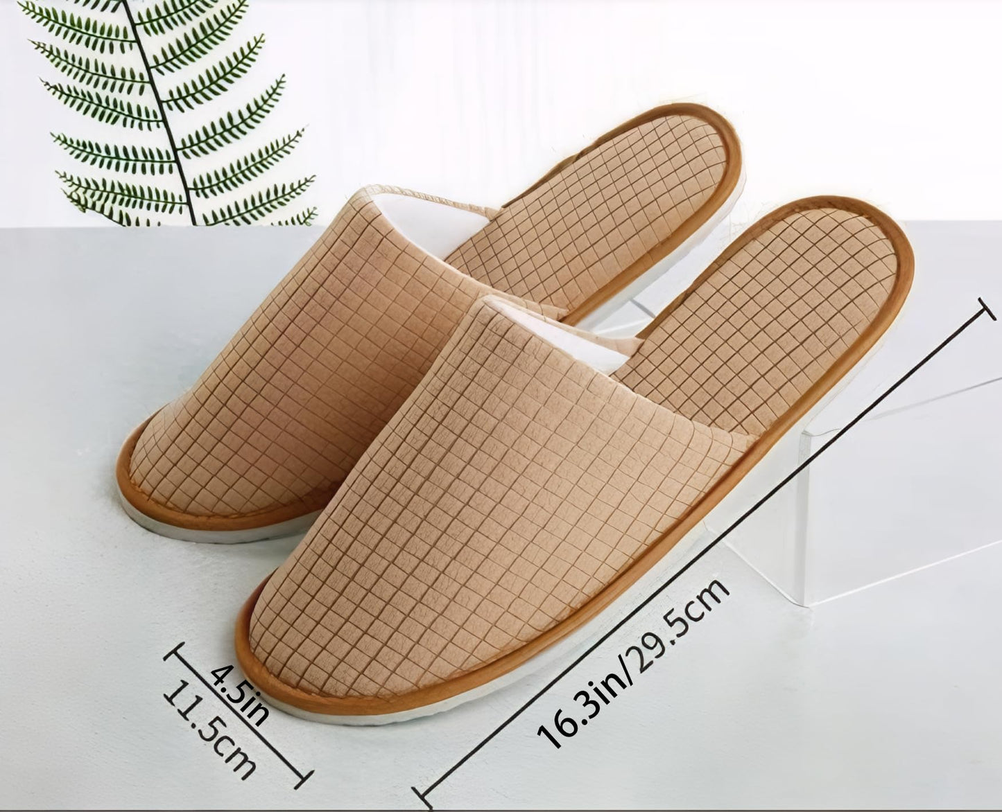 SynoRiver 10 Pairs Spa House Slippers, Non Slip Disposable Slippers For Guest, Washable Reusable, Can be Used as Women Men, House, Indoor, Bathroom, Bedroom, Hotel, Bride (Polar fleece（Grey）