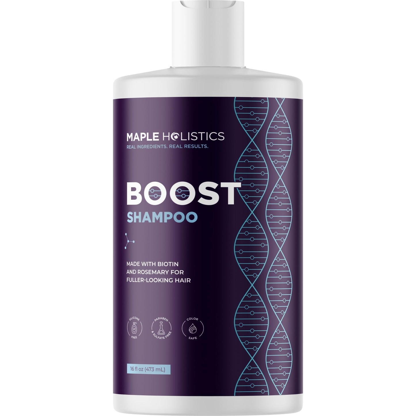 Advanced Biotin Shampoo with Rosemary Oil - Volumizing Shampoo for Thinning Hair for Women & Men with Black Castor Caffeine & B Vitamins - Paraben Silicone and Sulfate Free Vegan Formula (16 Fl Oz)