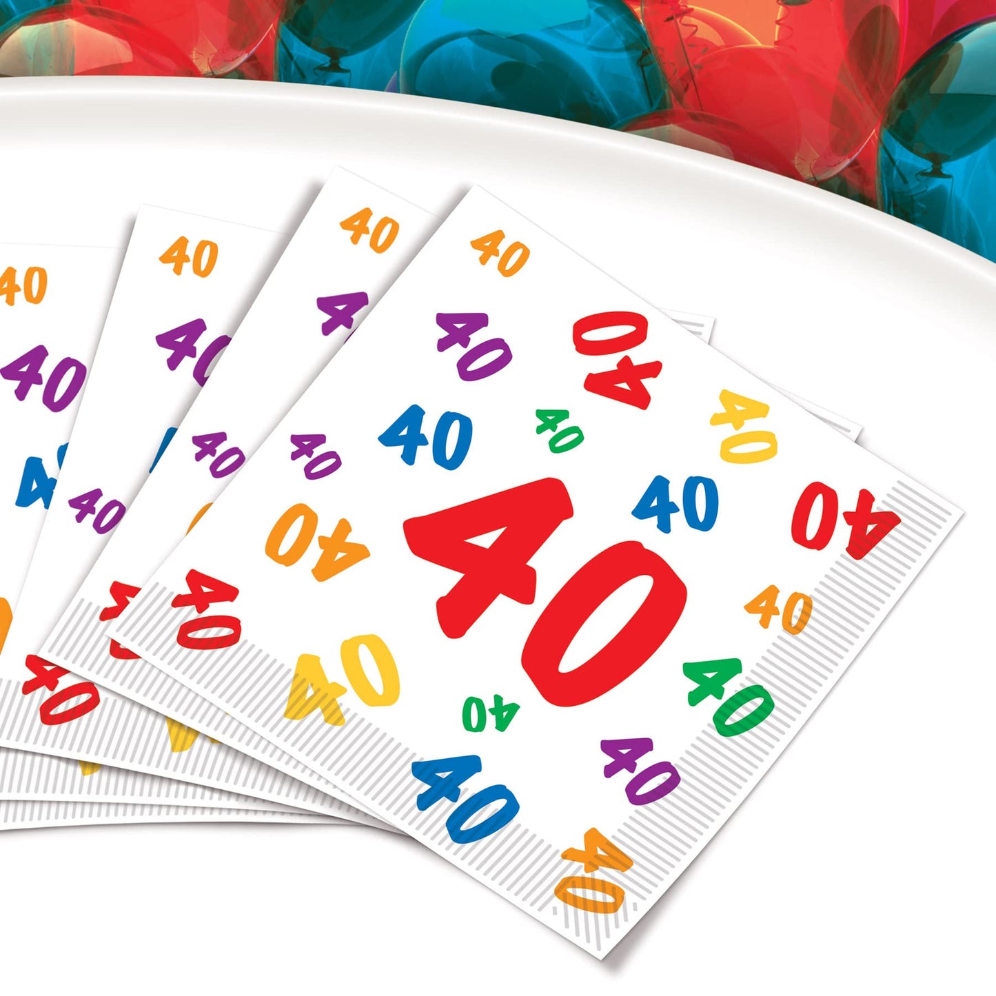 Beistle 40" Luncheon Napkins, Multicolored