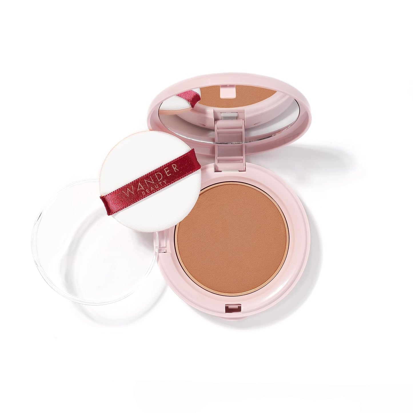Wander Beauty Powder Foundation - Golden Rich | Blurs & Evens Skin Tone, Hydrating Formula - 0.31 oz