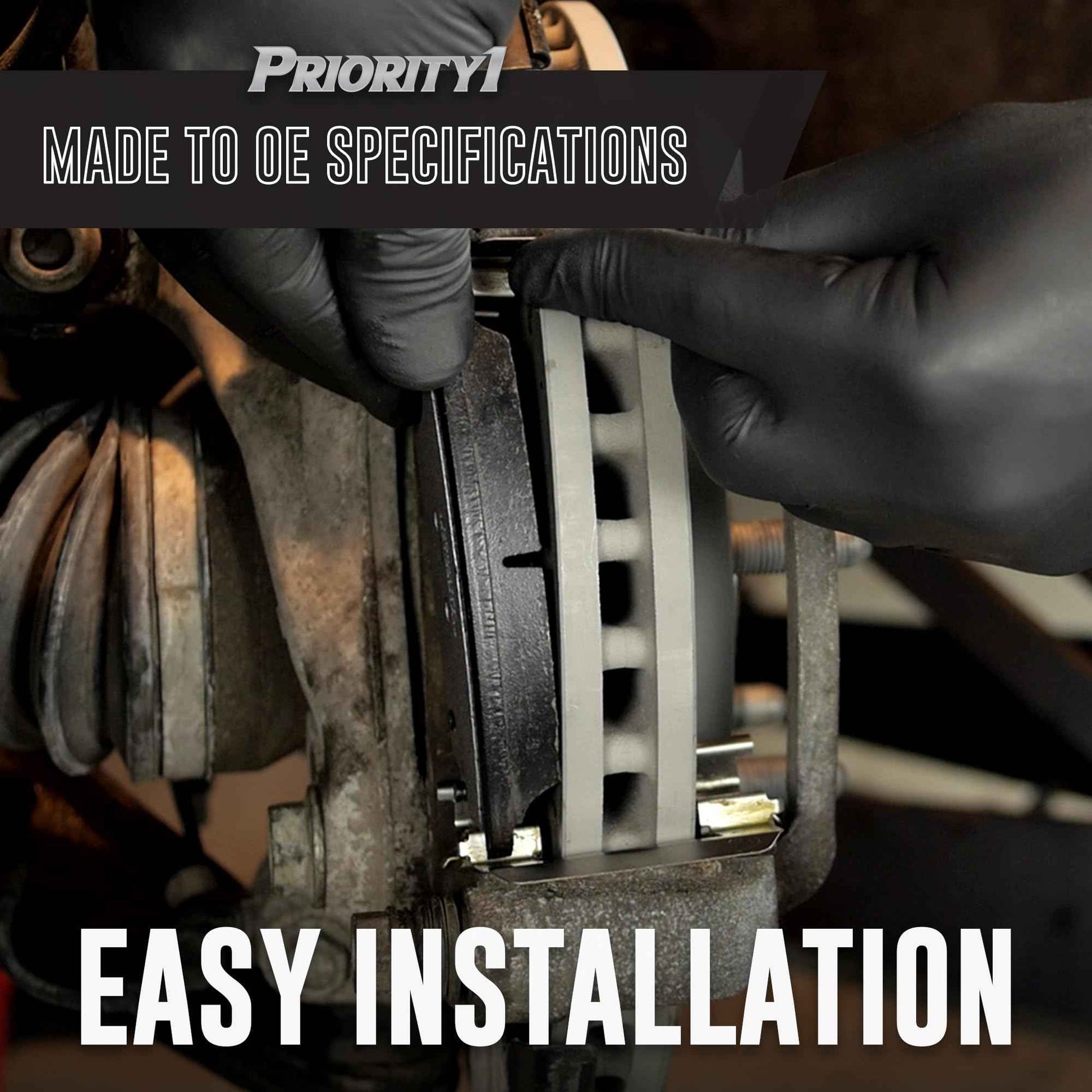 Bendix Premium Copper Free CFC1744 Ceramic Brake Pad (with Installation Hardware Rear)