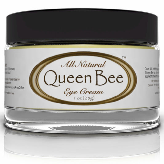 Queen Bee Organic Under Eye Cream for Dark Circles, Lines and Puffiness, 1 Ounce