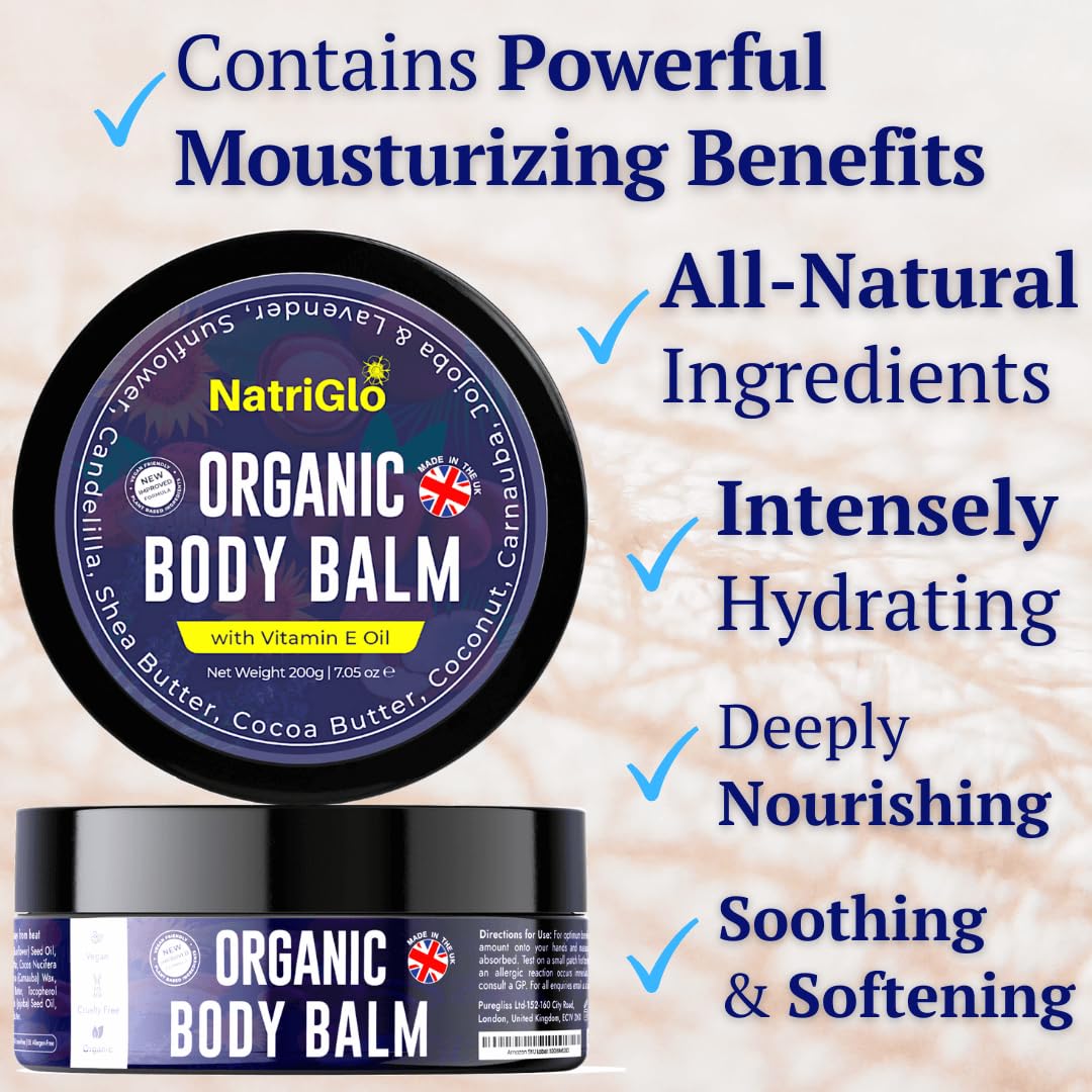 Intensive Body Moisturizer for Dry Skin - Shea Butter & Coconut Oil | Eczema Cream for All Ages, Lavender & Vitamin E