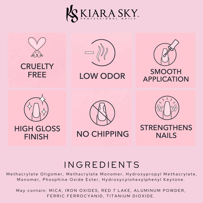 Kiara Sky Soak Off Gel Nail Polish 0.5 fl oz, MILAN (G454)
