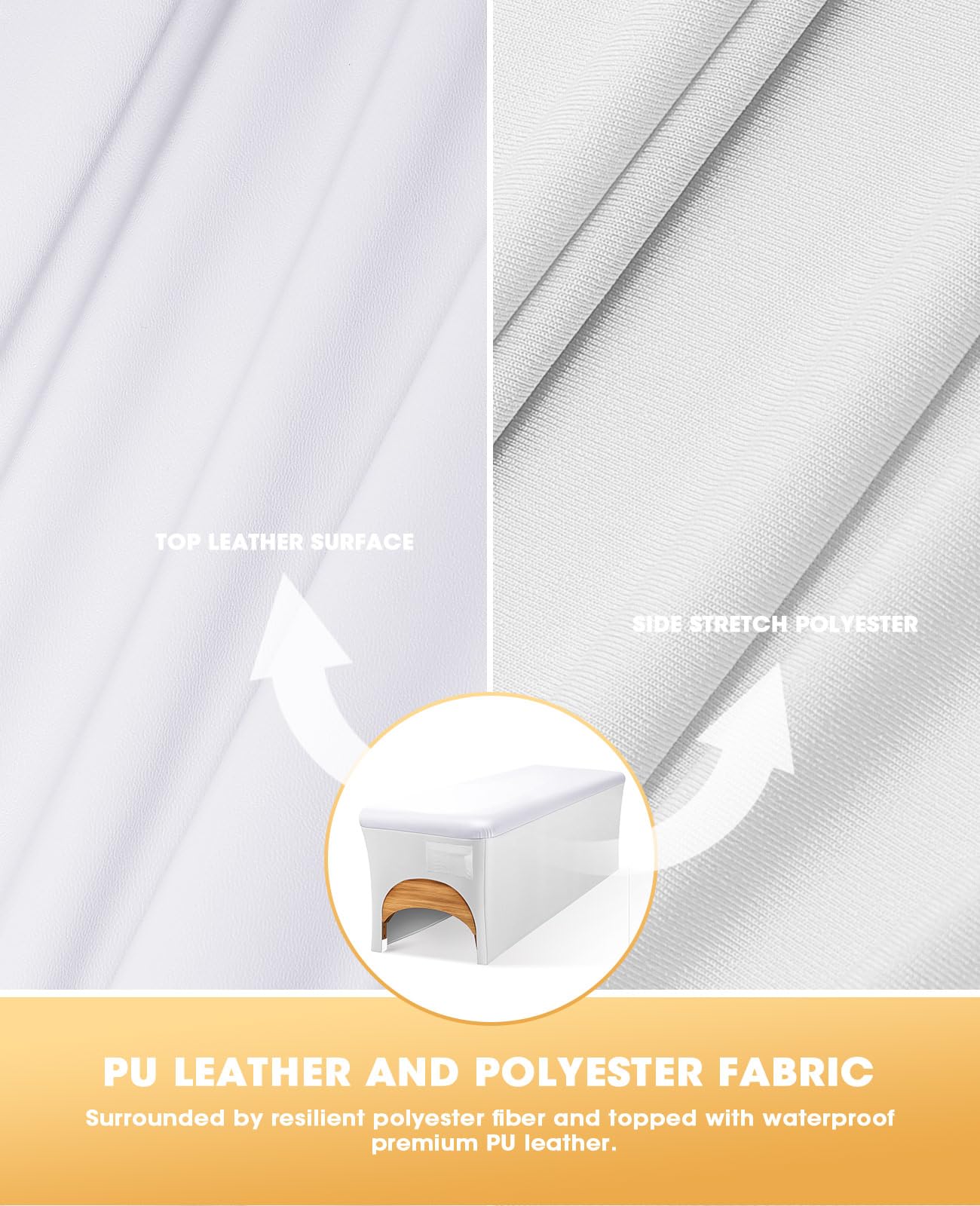 Onism Lash Bed Cover for Eyelash Extensions, Massage Table Cover, White