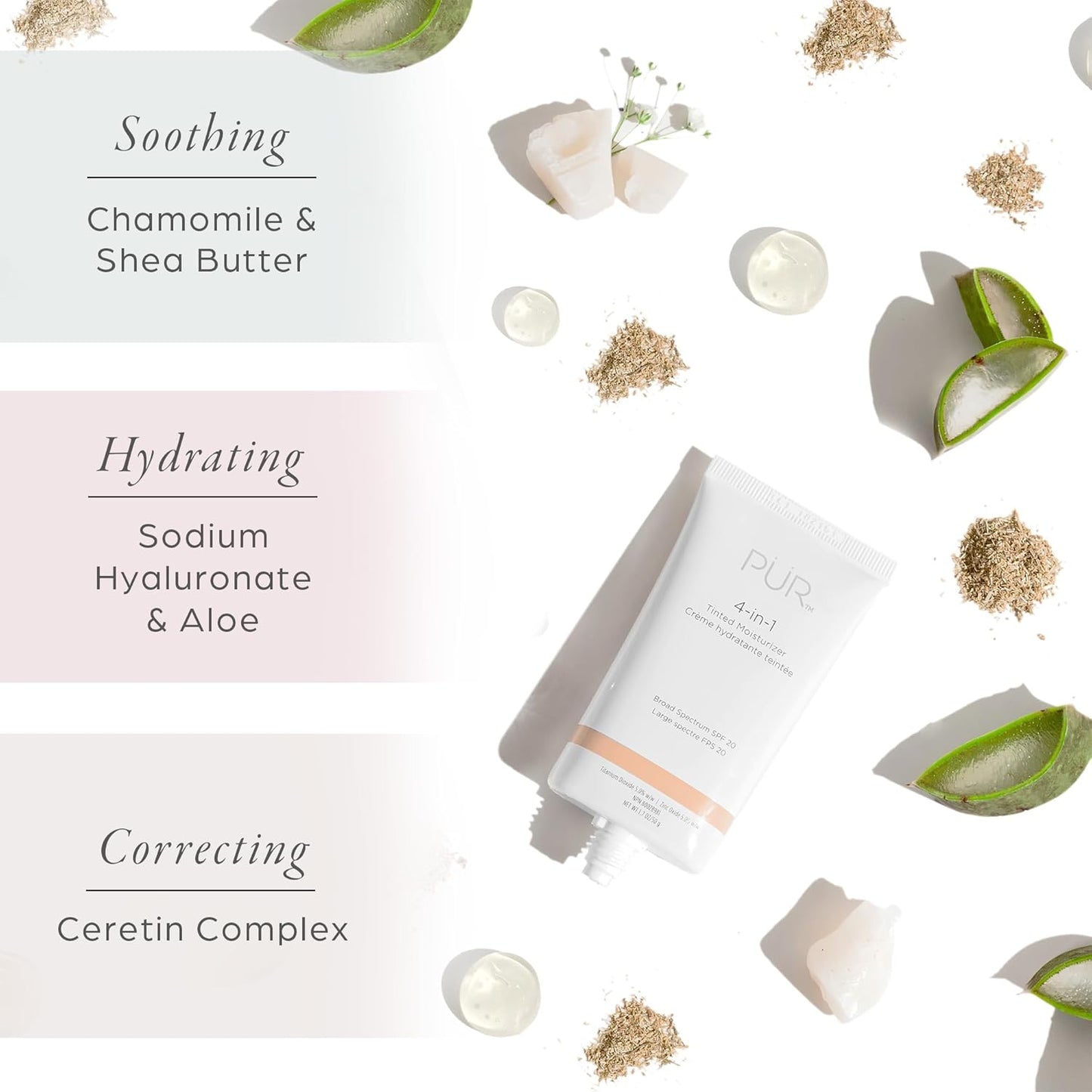 PÜR MINERALS Tinted Moisturizer SPF 20 - Hydrating 4-in-1 Skin Tint & Primer with Shea Butter | Espresso Color