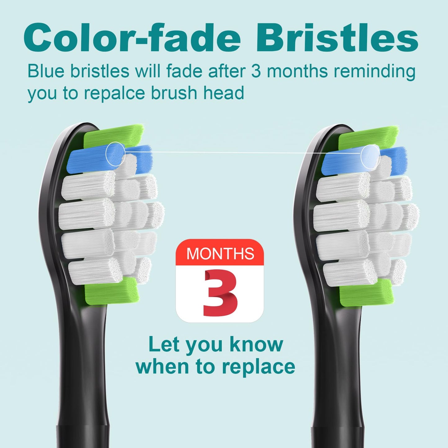 SUGODAEU Replacement Heads Compatible with Philips Sonicare, Toothbrush Heads Compatible with Sonicare Electric Toothbrush, 12 Pack