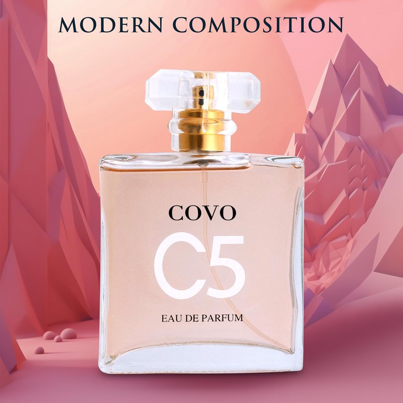 URBAN COLLECTION Covo C5 for Women Eau De Parfum 3.3 fl oz- Pure Femininity in a Bottle - Delicate Floral Scents of Jasmine and May Rose - Cruelty-Free Perfume Precious Gift for Women