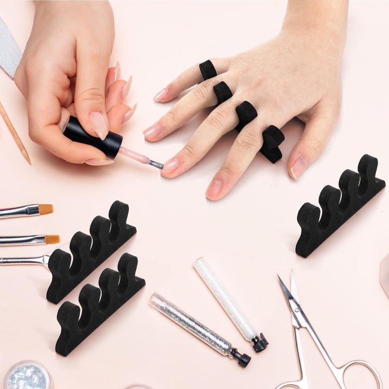 Covzoe 600 Pieces/300 Pair Toe Separators Kit, Sponge Toe Spacers Pedicure Tool for Women, Toe Spreaders Finger Dividers for Nail Art Painting Polishing Spa