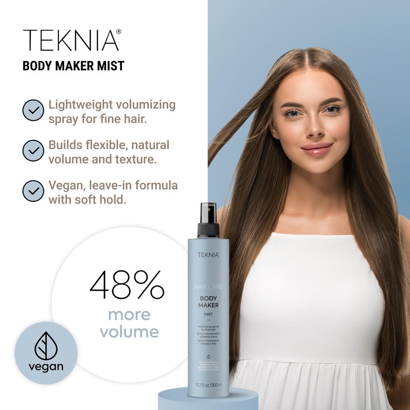 Lakmé Teknia Body Maker Mist, Volume Spray for Fine Hair, Hair Volumizing Spray, 10.2 Fl Oz
