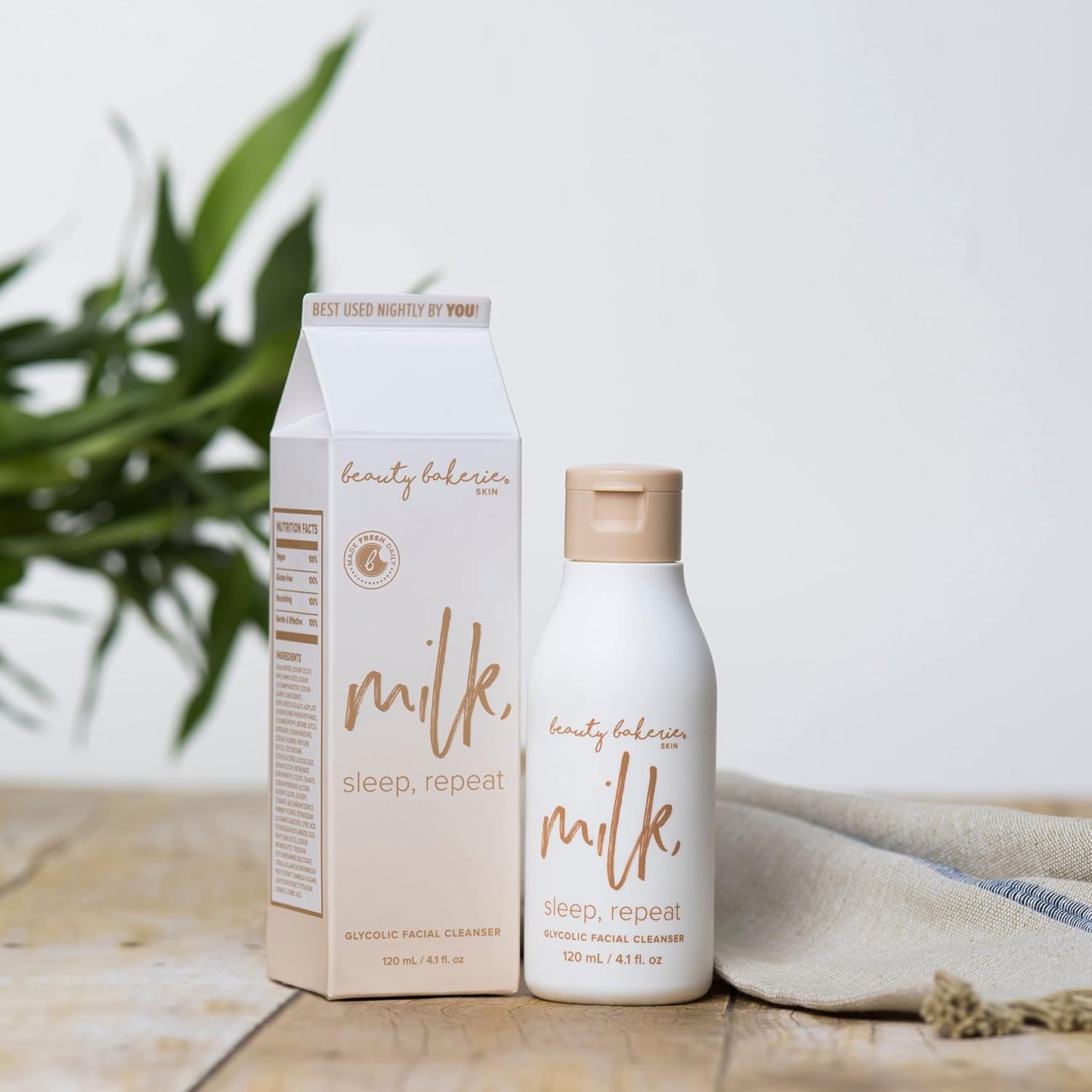 Beauty Bakerie Glycolic Facial Cleanser - Makeup Remover for Radiant Skin | 4.1 oz
