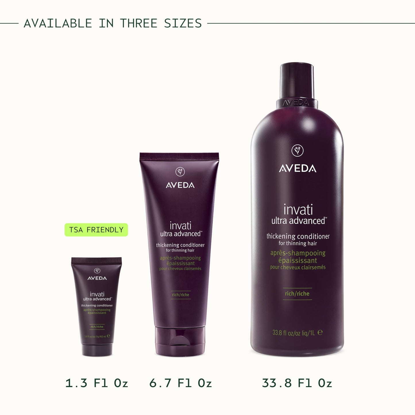 Aveda Invati Ultra Advanced Thickening Conditioner Rich | Step 2 of 4 | Reduces Hair Loss by 77% | for Medium to Thick Thinning Hair Types | Normal to Oily Scalp | 96% Naturally Derived*, 1.3 Fl Oz