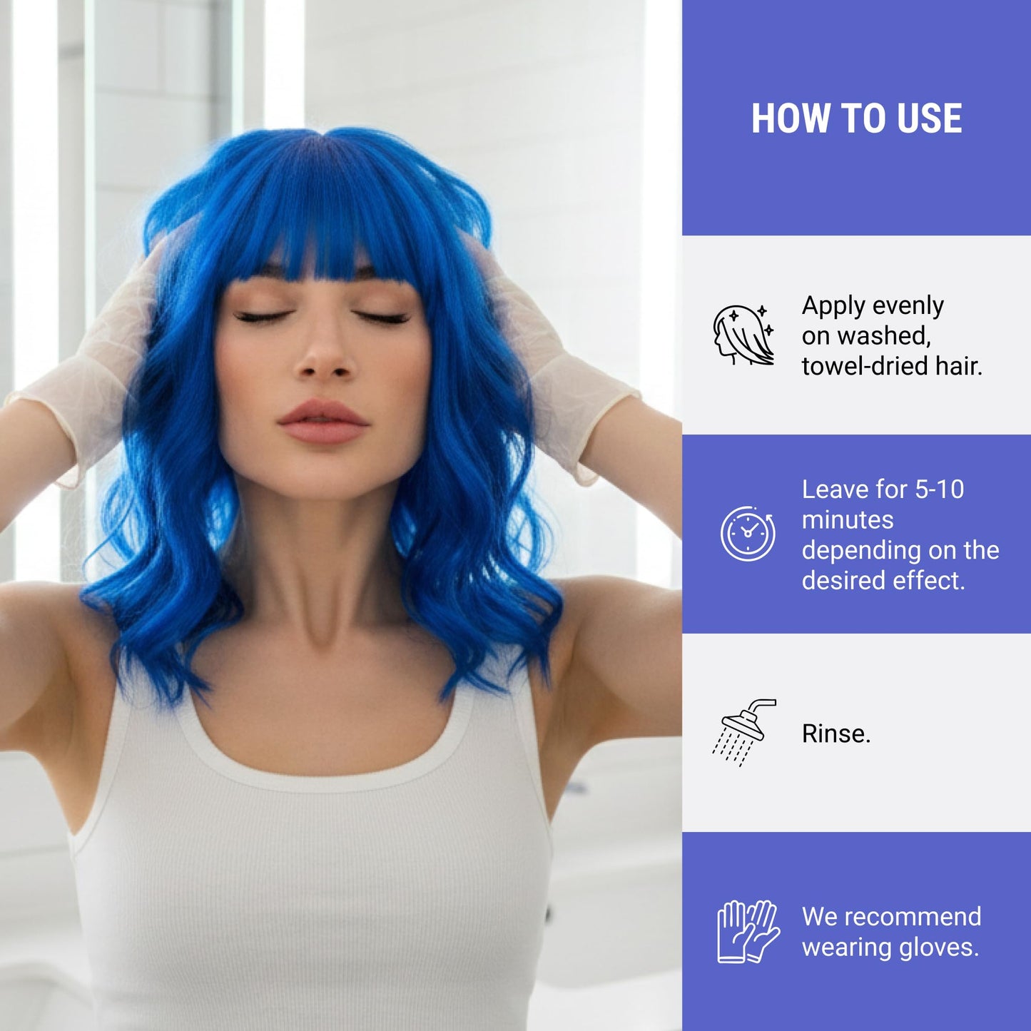 Lakmé Teknia Blue Creative Color Hair Mask, Color Depositing Conditioner for Blue Hair, 8.5 Fl Oz