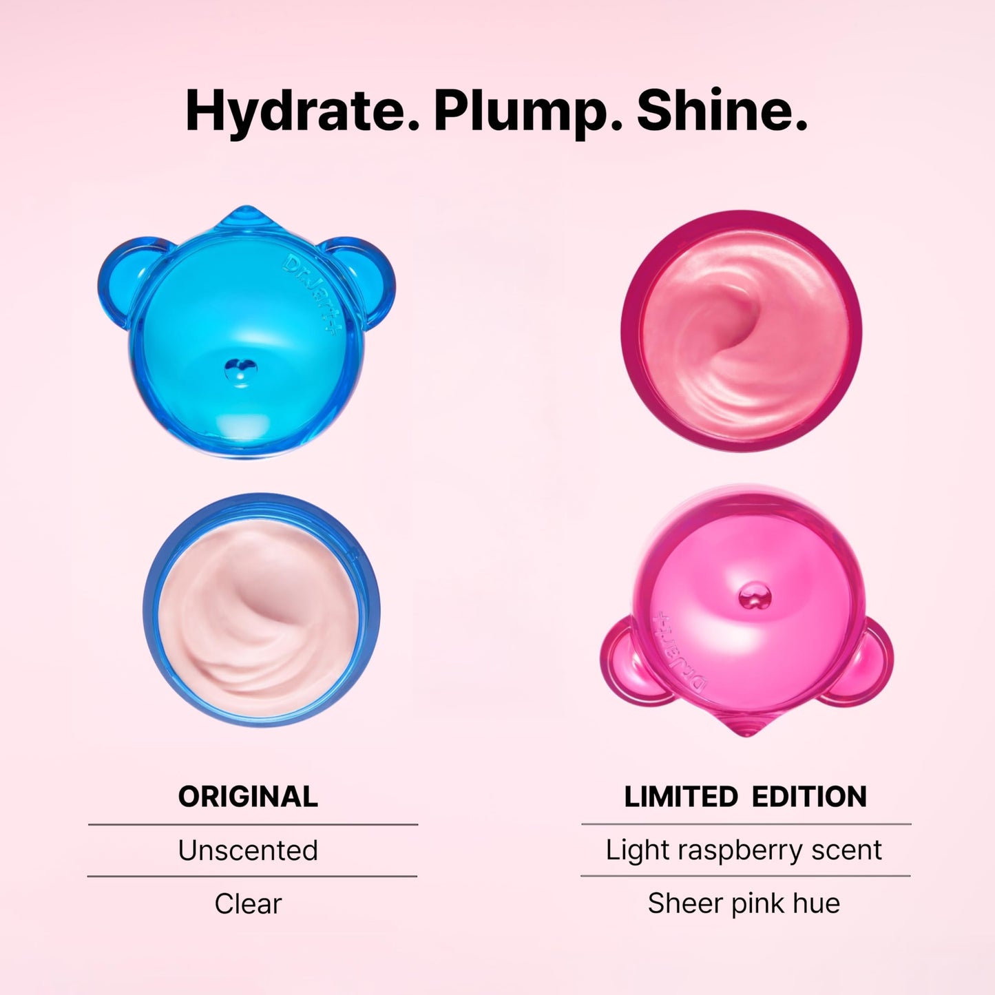 Dr.Jart+ Vital Hydra Solution Jelly Bear Korean Overnight Lip Mask with Hyaluronic Acid, Sheer Pink Tint and Light Raspberry Scent | Korean Skin Care, 0.67fl.oz