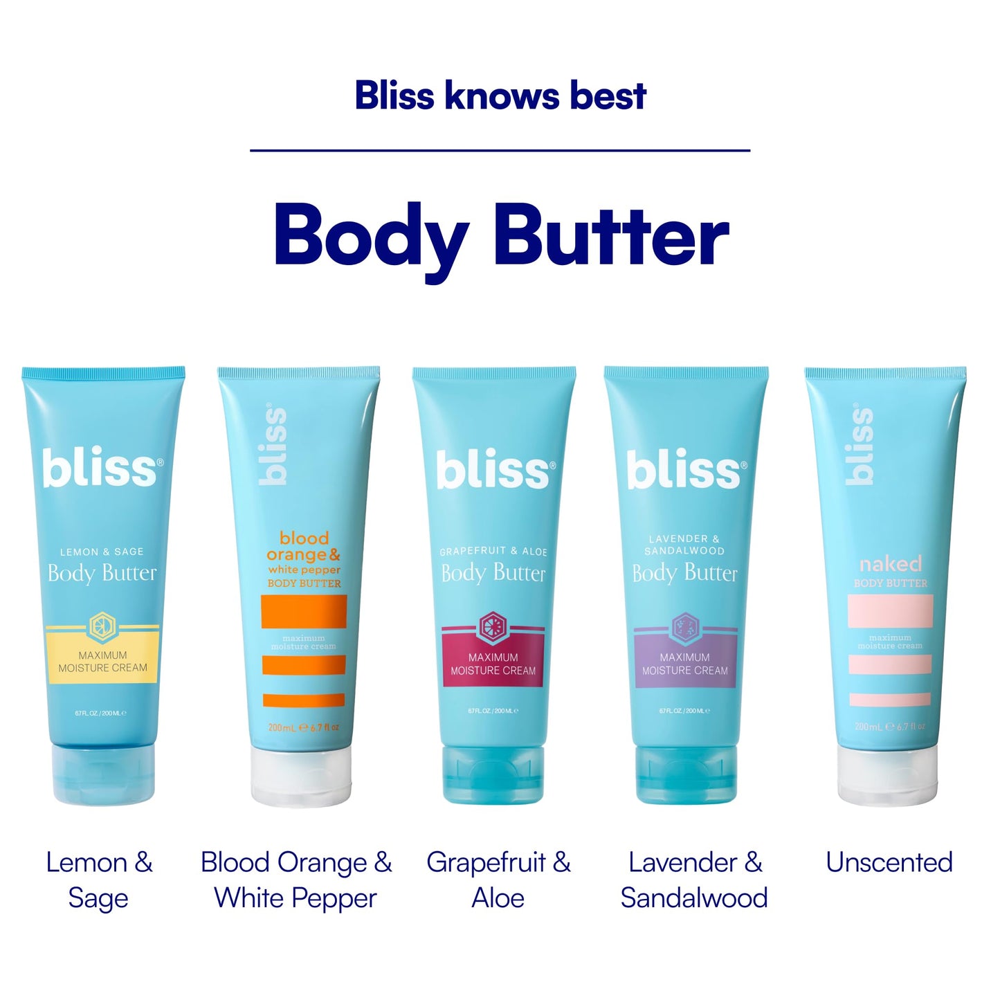 Bliss Body Butter - Grapefruit and Aloe - Maximum Moisture Cream - 6.7 Fl Oz - Body Lotion for Dry Skin - Long-Lasting Moisturizer for Women & Men - Vegan and Cruelty-Free