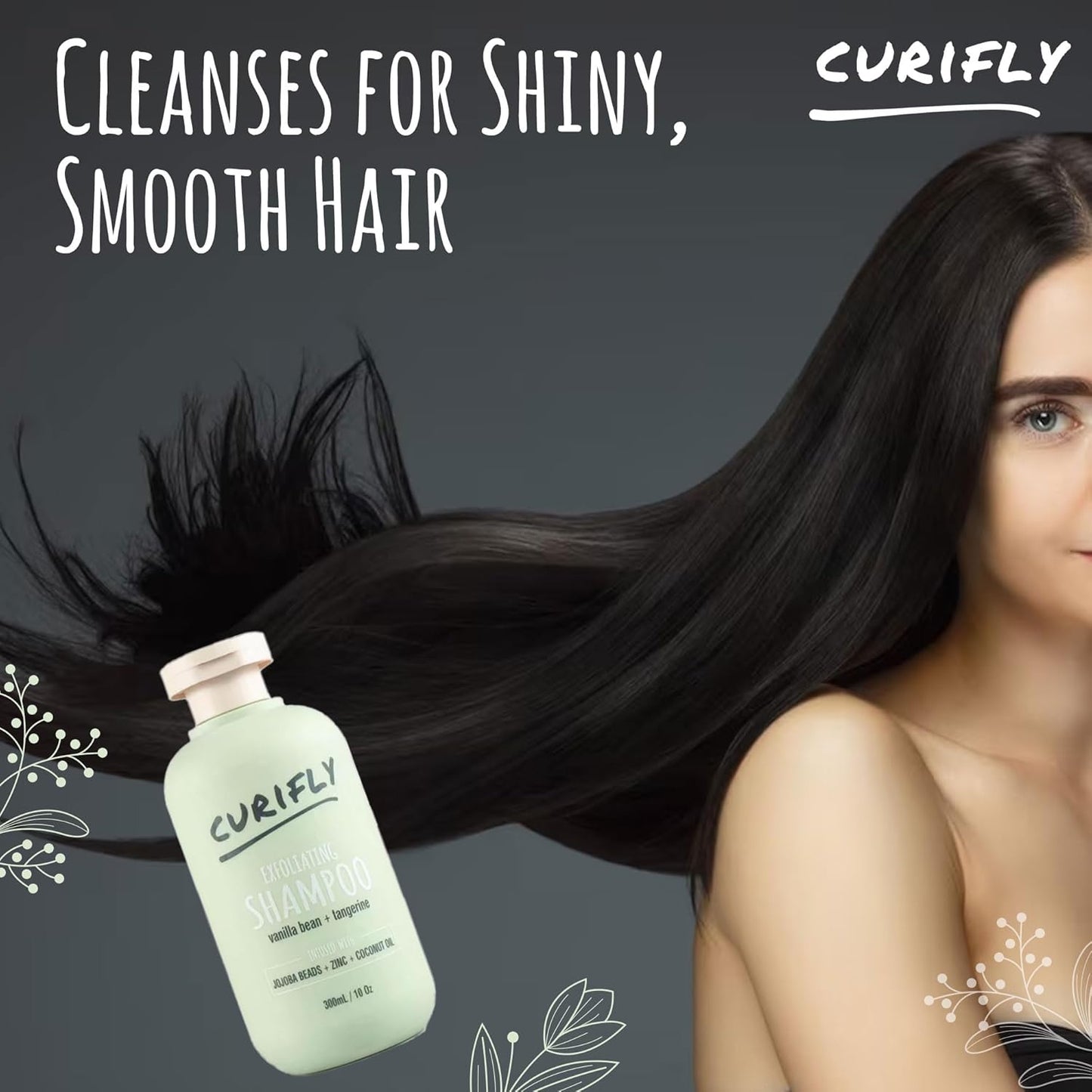 Exfoliating Shampoo for Dry Scalp - Gentle Anti-Dandruff Deep Cleansing Formula | Natural Hydration