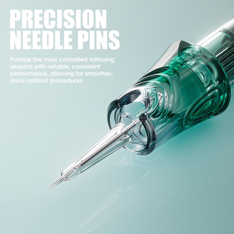 Dragonhawk Yue Professional Tattoo Needles - 20Pcs 1003RL Round Liner Tattoo Cartridges 0.3MM Precise Line Work for Tattoo Artists Disposable Needles