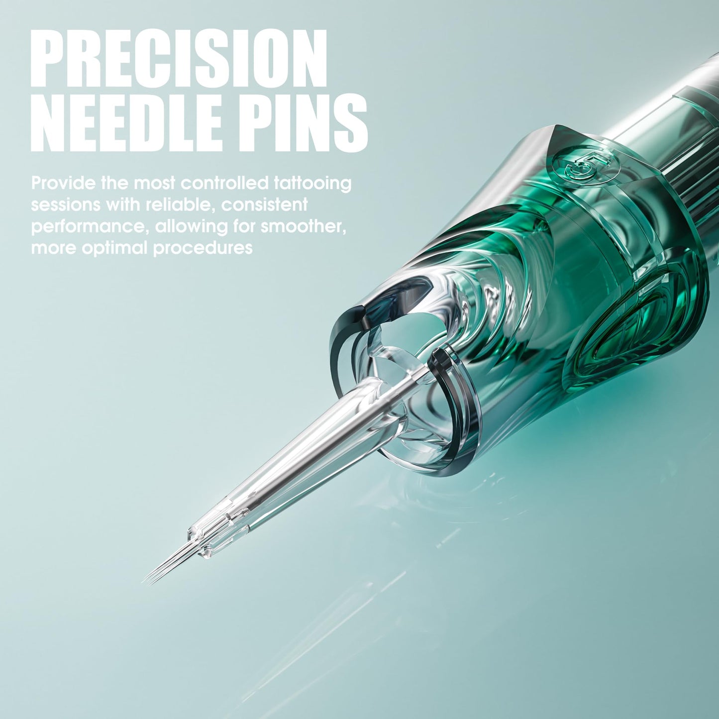 Dragonhawk Yue Professional Tattoo Needles - 20Pcs 1018RL Round Liner Tattoo Cartridges 0.3MM Precise Line Work for Tattoo Artists Disposable Needles