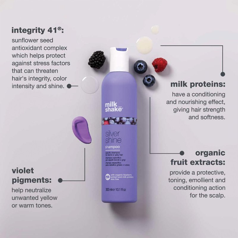 milk_shake Silver Shampoo, Purple, Milk, 10.1 Fl Oz