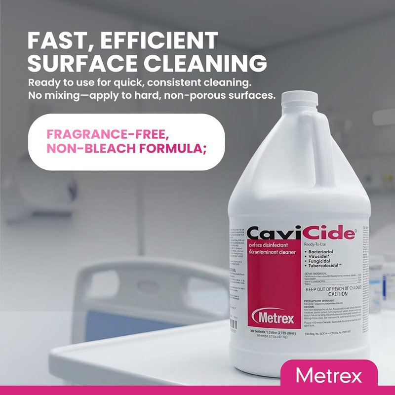 Metrex CaviCide Surface Disinfectant Cleaner - Multi-Purpose Medical Disinfectant | 1 Gallon (Pack of 3)