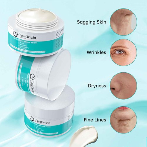 CASAORIGIN Neck Firming Cream, Neck and Décolleté Cream, 1.74 oz Anti Aging Neck Cream for Wrinkles, Skin Tightening, and Lifting