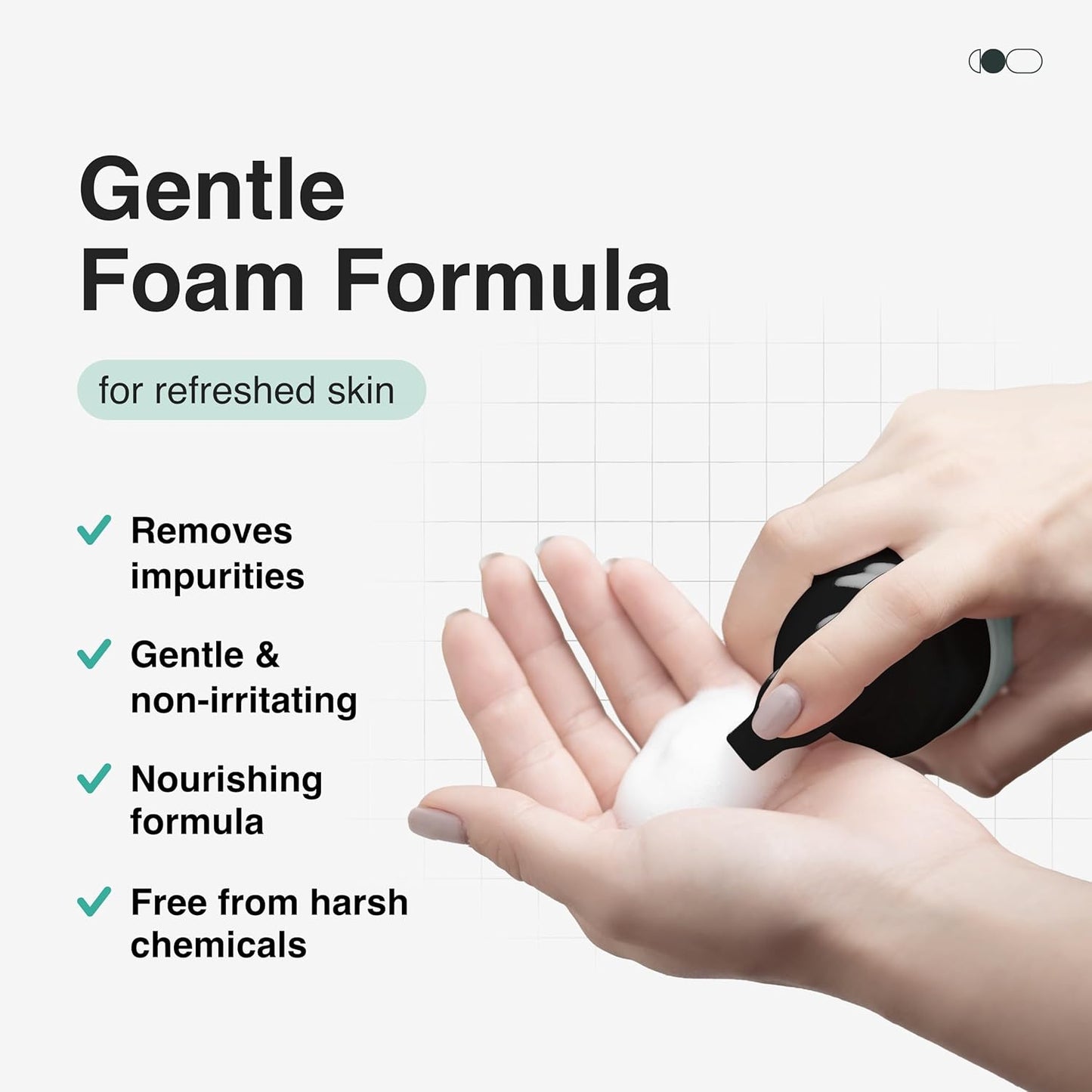 Brightening Face Wash with Lactic Acid AHA - Gentle Cleanse Foam for All Skin Types | 3.38 fl oz