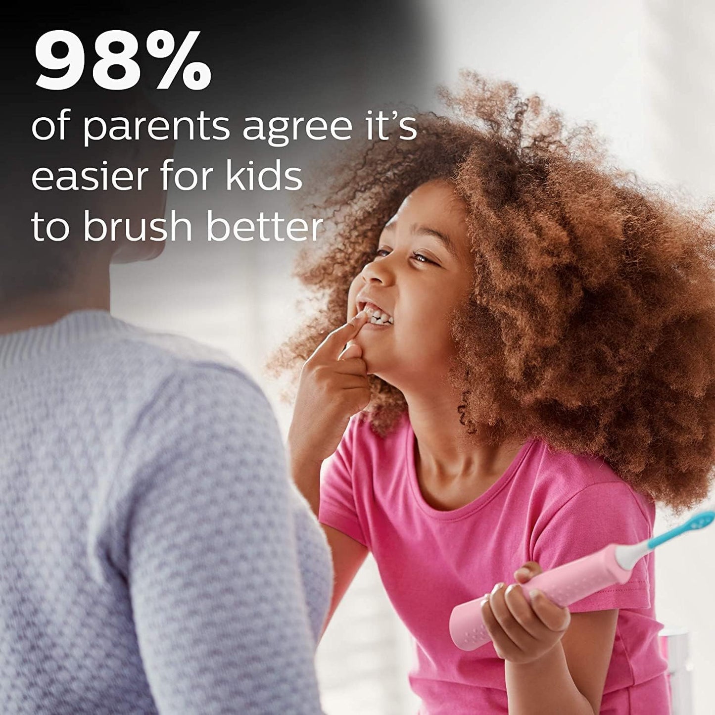 Philips Sonicare Kids Bluetooth Rechargeable Electric Toothbrush - Interactive Design for Ages 3+