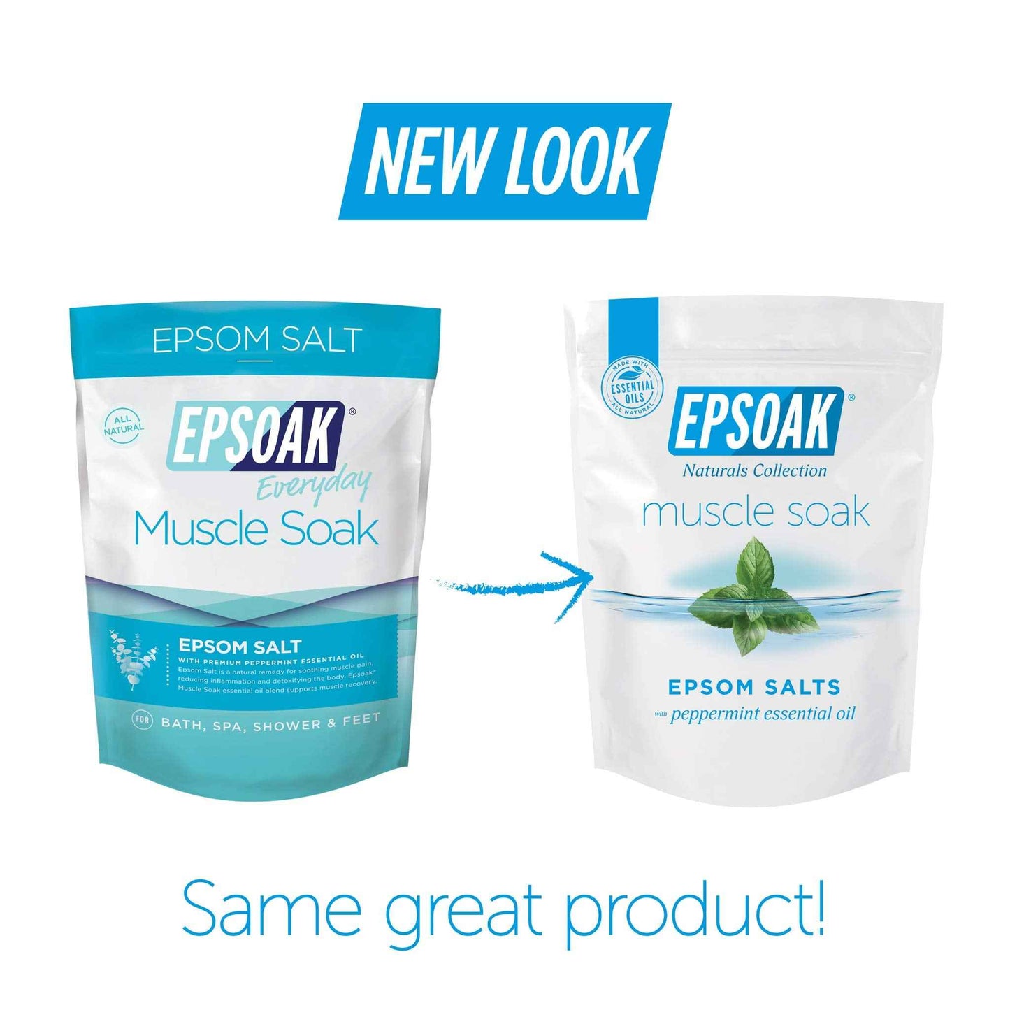 Epsoak Scented Epsom Salt Bundle - Sleep Formula 2 lbs. & Muscle Soak 2 lbs.