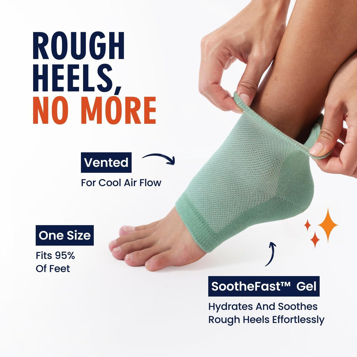 Dr. Frederick's Original Moisturizing Heel Socks for Dry Cracked Heels Treatment - 6 Pairs - Infused with Naturally Nourishing Oils and Butters - Self Care Gifts for Women & Men - Power Pack